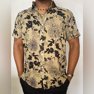 Floral Print Men's Shirt